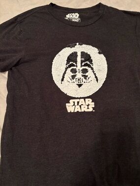 Star Wars Kids Darth Vader Sequin T-Shirt 14/16
